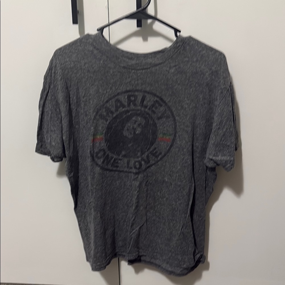 Gray Bob Marley T-Shirt